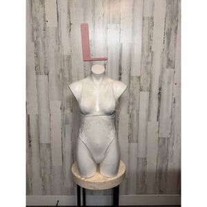 Bozzolo White Lace Bodysuit Women’s Size L
